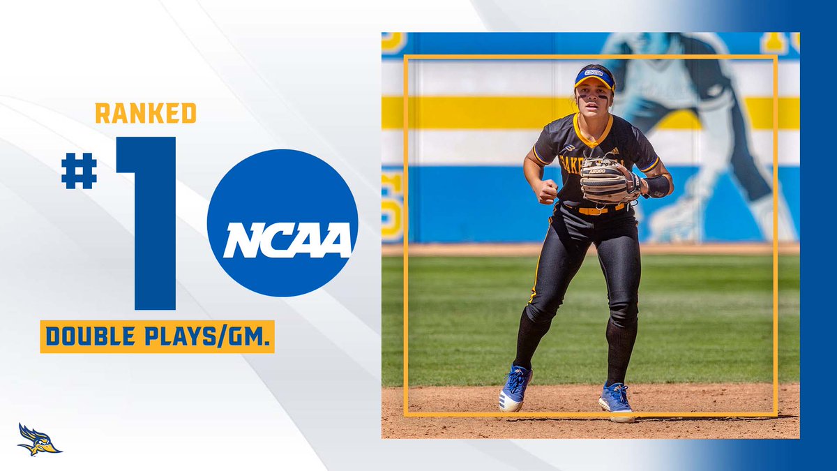 CSUB ATHLETICS (@csubathletics) on Twitter photo After two double plays over the weekend, the <a href="/CSUB_Softball/">Bakersfield Softball</a> team is ranked first in the nation in double plays per game.
#RunnersOnTheRise After two double plays over the weekend, the <a href="/CSUB_Softball/">Bakersfield Softball</a> team is ranked first in the nation in double plays per game.
#RunnersOnTheRise