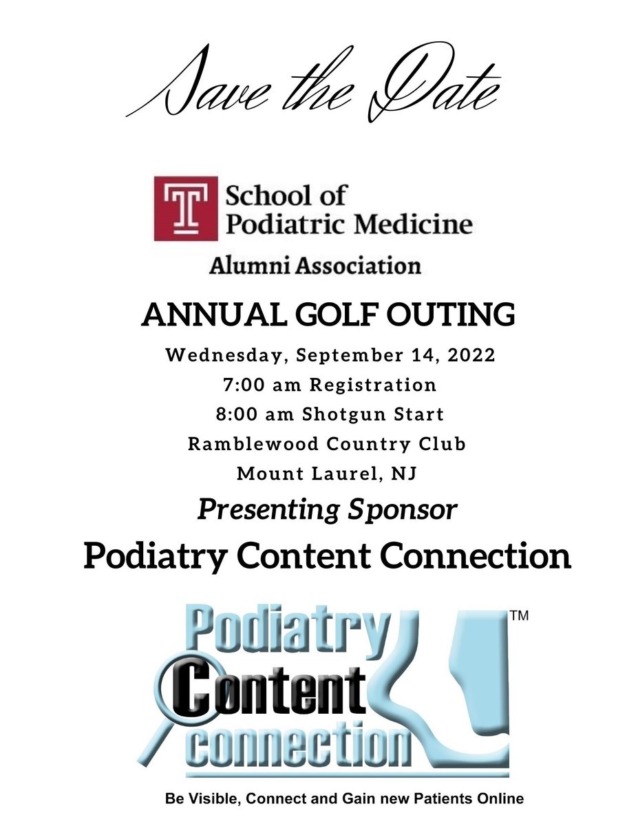 TUSPMalumni's tweet photo. Interested in playing in the outing or purchasing a sponsorship? Check out our website: https://t.co/C6Wxlz2Yky

#templeuniversity #tuspmalumni #golfouting #fundraiser https://t.co/s0AYsj0PDV