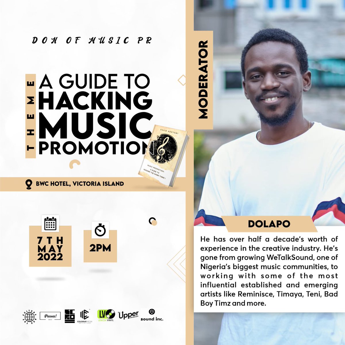 AdeyemiDavid_'s tweet photo. Finally, meet our moderator, Dolapo Amusat @theGeekyMidget the

#DonOfMusicPR #TheGeekyMidget #HackingMusicPromotion https://t.co/p8RIWnUYet