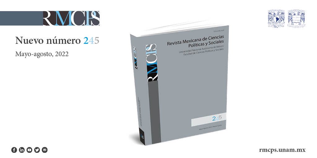 Queridos colegas y amig@s, el reciente núm. 245 de la <a href="/RMCPyS/">Revista Mexicana de Ciencias Políticas y Sociales</a> presenta el #Dossier: Incursiones sociopolíticas de decolonización: miradas críticas sobre espacios y discursos de subalternidad e indigenismo.

Consulta y descarga en: dx.doi.org/10.22201/fcpys…