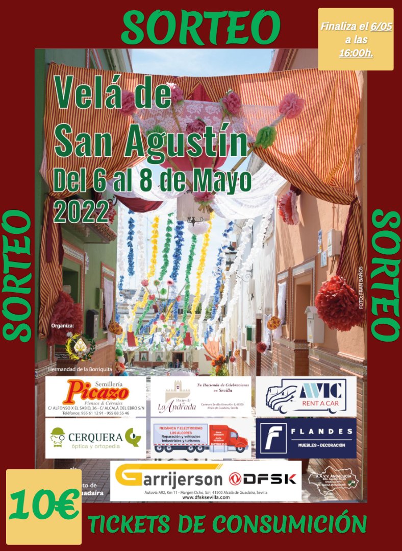 🔴 𝗦𝗢𝗥𝗧𝗘𝗢 🔴

👉 ¿Cómo conseguirlo?

1️⃣ Dar RT al tweet
2️⃣ Seguir a <a href="/HdadBorriquita/">Hermandad Borriquita</a>
3️⃣ Mencionar a dos amig@s. Puedes volver a comentar la publicación mientras sea distinto

El sorteo finalizará el 6 de mayo a las 🕟16:30 h.