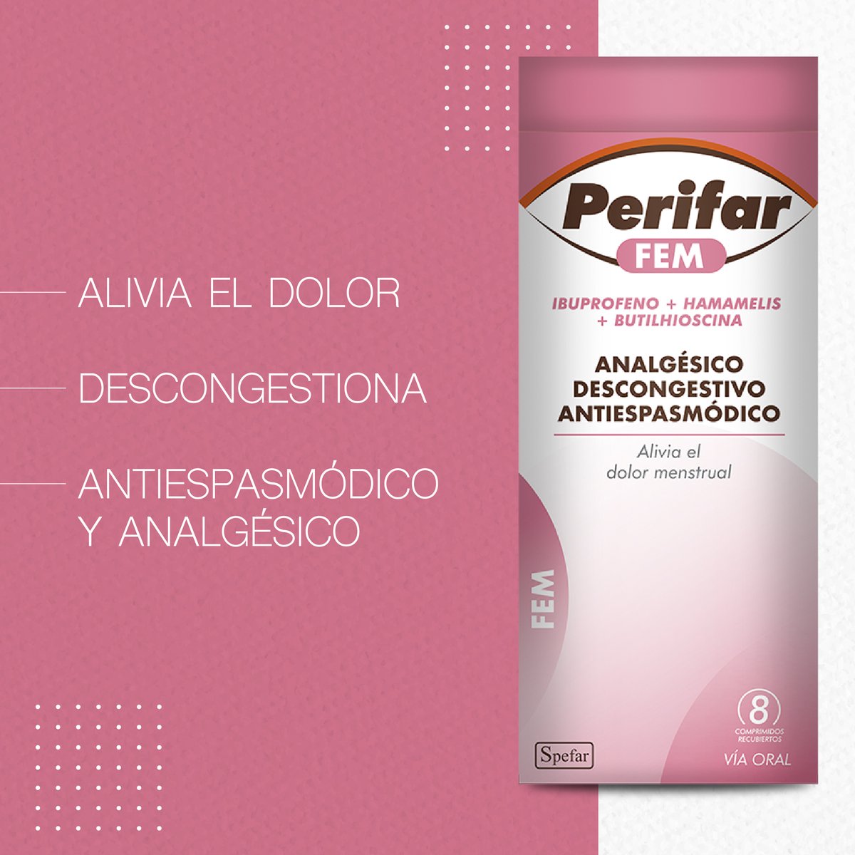 Perifar_uy's tweet photo. Si tenés #PerifarFEM, tenés toda la ayuda necesaria para tus dolores menstruales. 🙌 https://t.co/EwqeRuBulj
