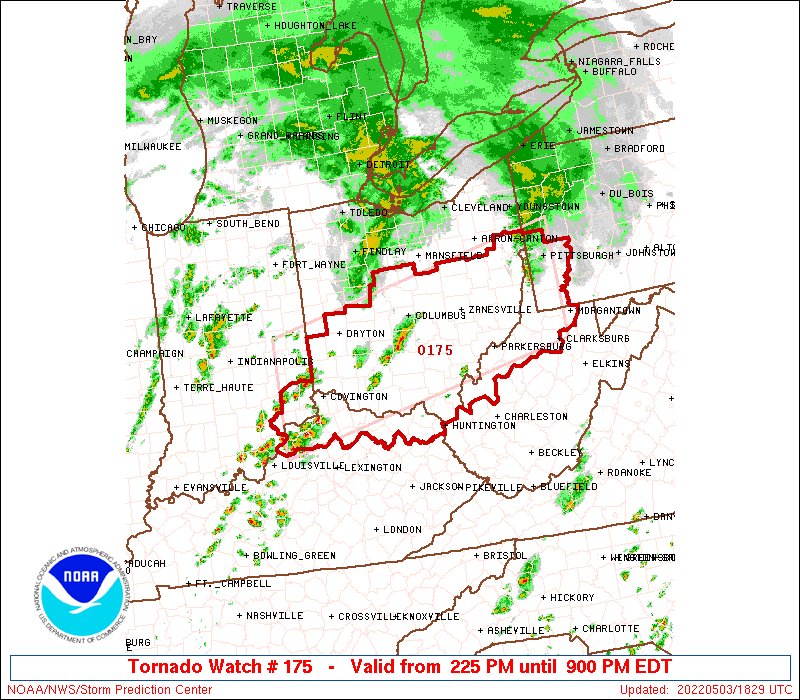 NWS Storm Prediction Center on Twitter "130pm CDT SPC_Watch WW 175