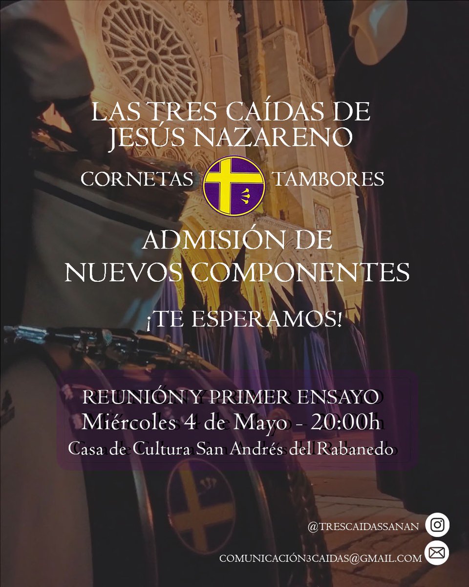 Nuestra Banda regresa a los ensayos. 
¡¡OS ESPERAMOS!!