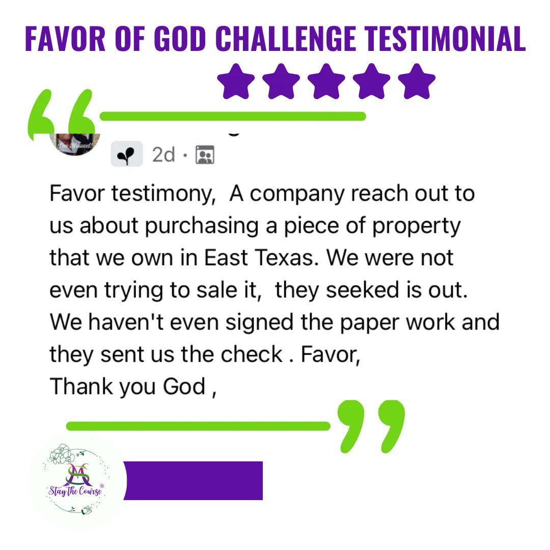 CoachMarcine's tweet photo. Imagine being a part of a challenge when you TRULY experience &amp; witness the FAVOR OF GOD!  That's what happen to this client. 
The next challenge is for 4 Weeks: Favor of God: WEIGHT LOSS &amp; MENTAL HEALTH CHALLENGE.  

Sign up today...at https://t.co/jOeqJdbMF6
 $97 until 5/7/22 https://t.co/11JCWH2rdW