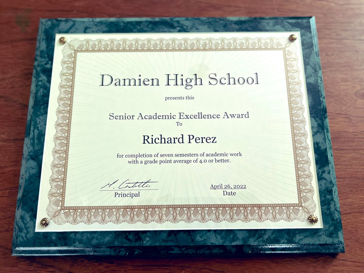 Richard Perez (@chachiperez2022) on Twitter photo Recognized for achieving 4.0 GPA All four years of High School Senior Excellence Award <a href="/StetsonFootball/">Stetson Football</a> <a href="/StetsonHatters/">Stetson Hatters</a> <a href="/TheDBLab/">The DB Lab #fixmyDB</a> <a href="/DamienFootball_/">Damien Spartan Football</a> <a href="/coachbkyoung/">Brian Young</a> <a href="/MrSpeakLife/">Coach John Jefferson</a> <a href="/jj5151/">Jonathan Johnson</a> Recognized for achieving 4.0 GPA All four years of High School Senior Excellence Award <a href="/StetsonFootball/">Stetson Football</a> <a href="/StetsonHatters/">Stetson Hatters</a> <a href="/TheDBLab/">The DB Lab #fixmyDB</a> <a href="/DamienFootball_/">Damien Spartan Football</a> <a href="/coachbkyoung/">Brian Young</a> <a href="/MrSpeakLife/">Coach John Jefferson</a> <a href="/jj5151/">Jonathan Johnson</a>