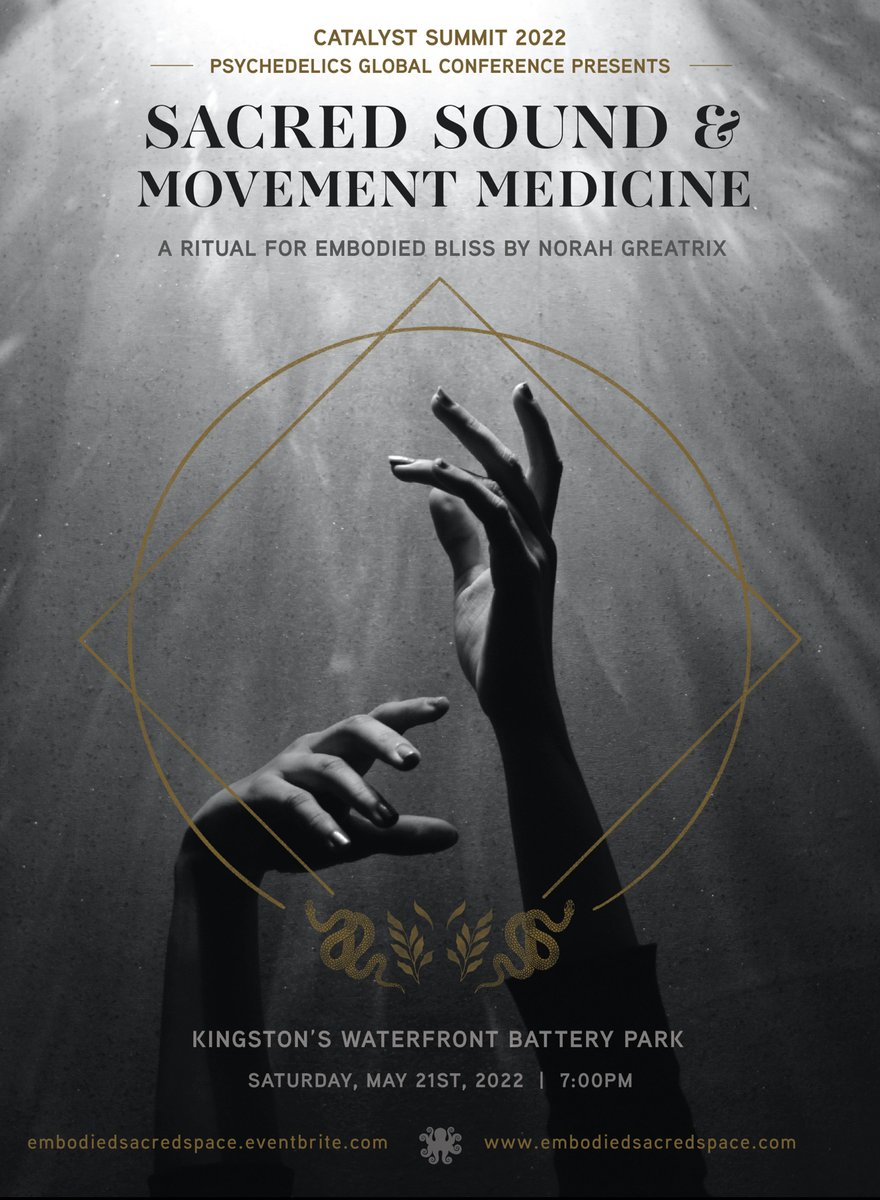CatalystPresent's tweet image. Live DJ, Live Music, Guided Somatic Movement &amp;amp; Sound Ritual to get you Moving, Connected and Embodied. Norah Greatrix is presenting this separate ticketed event as a contribution to #CatalystSummit2022. Visit the link in our bio to purchase your tickets!
