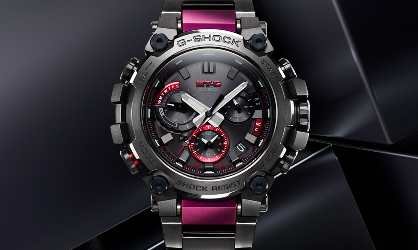 G Shock Witness The Next Generation Of Cutting Edge G Shock Innovation Encased In A Carbon Reinforced Dual Core Guard Structure The Mtgb3000bd 1a S New Multi Function Module Results In A Much Slimmer Watch Clocking