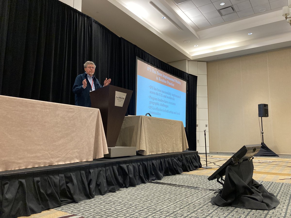 ipsworks2002's tweet image. Our final speaker of the day, Gary Bond, provides an update on the research that supports IPS. 28 RCTs! #ipsworks