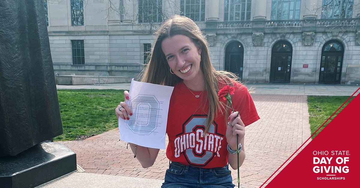 Join me in helping ASC students to graduate without debt.  There is still time to give by following this link dayofgiving.osu.edu and choosing the Arts and Sciences scholarship fund from the menu.