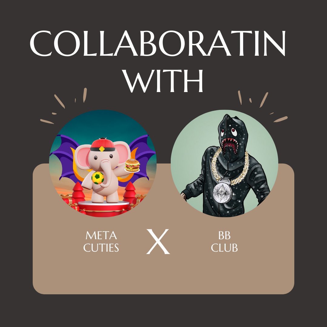 🎁 #NFTwhitelist #giveaway 🎁

🏆 The Meta Cuties and BB Club are teaming up! 10 WL spots and 1 Free NFT on this post!🏆

To enter ⤵️
1 - Follow 
<a href="/MetaCutiesNFT/">Meta Cuties (FREE MINT) 🔱</a>
 and 
<a href="/bbrainsclubnft/">BILLIONAIRE BRAINS CLUB</a> 
 
2 - RT
3 - Join both discords - discord.com/invite/5F9FAuR… and discord.com/invite/9YjdVVw…

#NFT