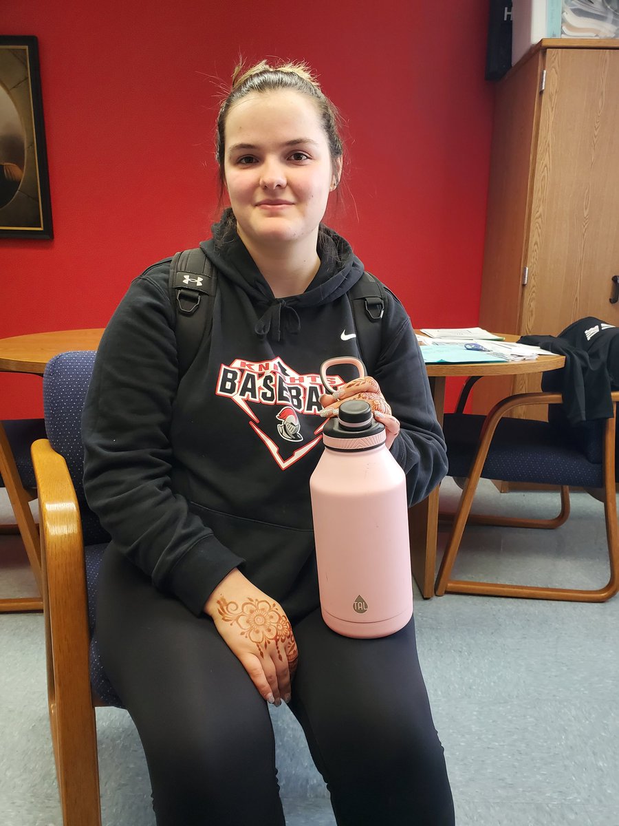 Senior Exit Interview with Mali Crouse today....one of Mali's top highlights from her time at K-W High School was the Boundary Waters trip with Mr. Kincaid! 🛶 #HonorIntegrityExcellence