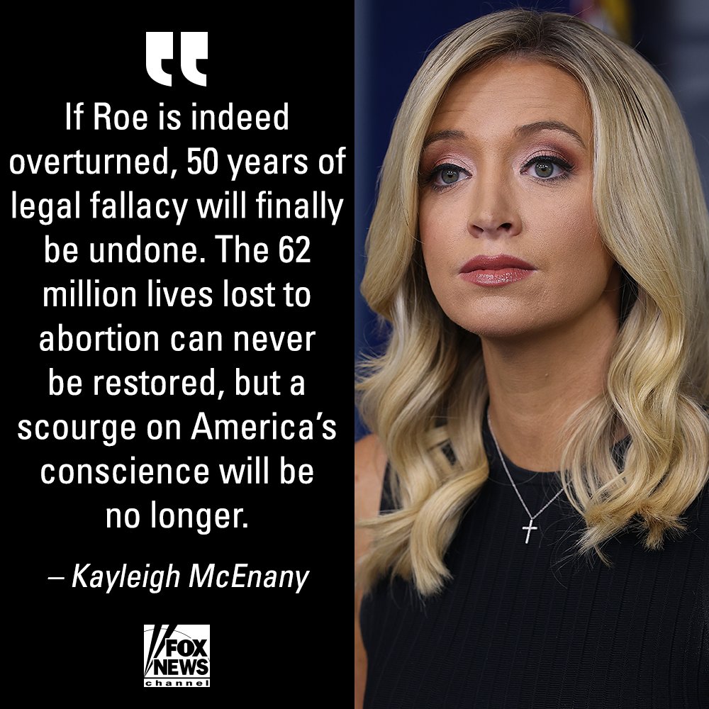 FoxNews's tweet image. OPINION: If Roe is overturned, look for 3 long overdue developments, @kayleighmcenany says. fxn.ws/3LJNT5K