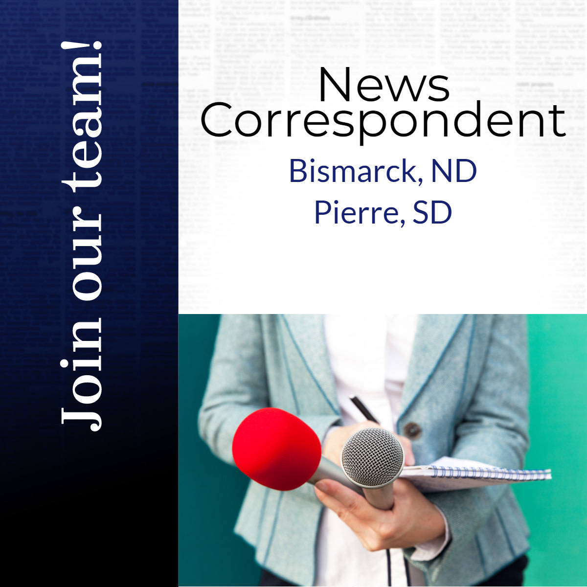 FORUMCOMCO's tweet image. We&apos;re looking for News Correspondents to cover state government, business communities and a wide variety of trends/issues within greater North Dakota and South Dakota. Apply here: bit.ly/3hrXKzr #forumcommcareers #media #news