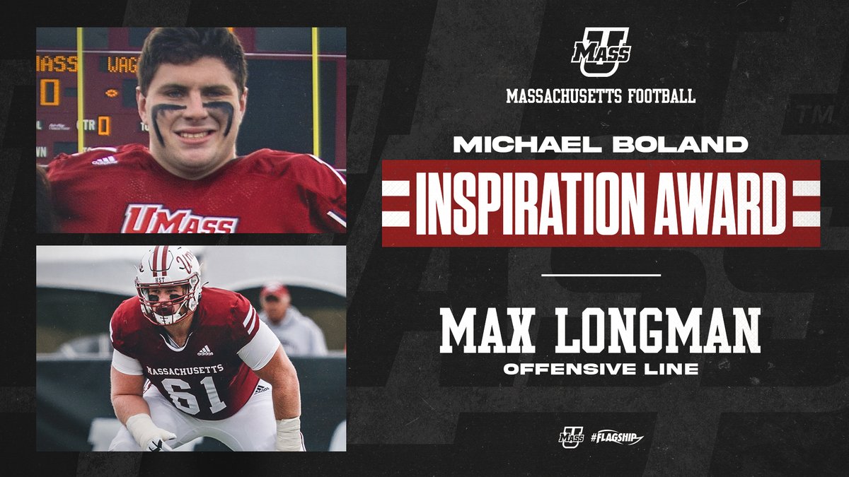 UMass Football (@umassfootball) on Twitter photo Congratulations to .<a href="/_CletusM/">Cletus Mathurin 🎒😈</a> and .@MLongman17 on earning the 2021-22 Michael Boland Inspirational Award. Thank you for your hard-working attitudes, determination, integrity, and commitment to UMass football.
#Flagship🚩 Congratulations to .<a href="/_CletusM/">Cletus Mathurin 🎒😈</a> and .@MLongman17 on earning the 2021-22 Michael Boland Inspirational Award. Thank you for your hard-working attitudes, determination, integrity, and commitment to UMass football.
#Flagship🚩