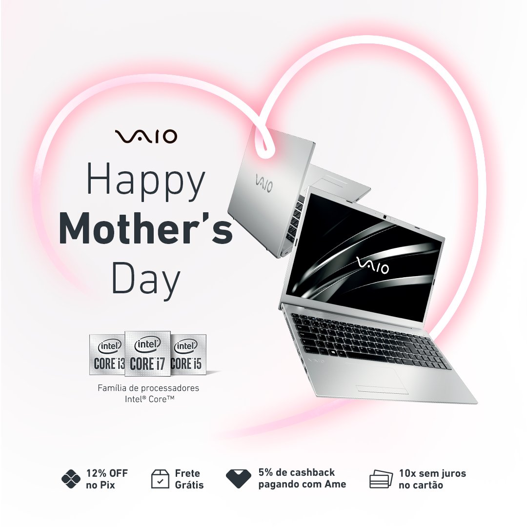 vaio_brasil's tweet photo. Torne o #DiaDasMães inesquecível: presenteie com VAIO®: https://t.co/HZUkjmTukx

#VAIO #VAIOFE #empodereseumundo https://t.co/kyiBZI2q7Q