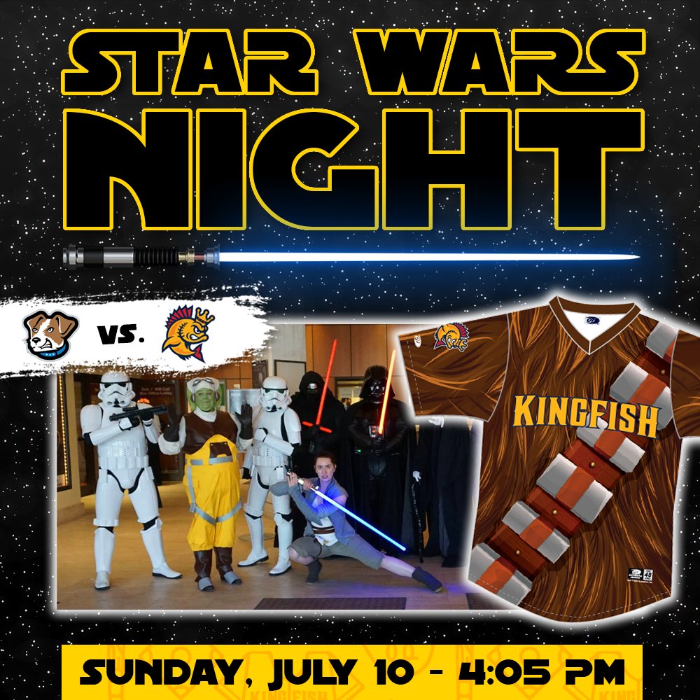 What's May 4th without an epic Star Wars Night announcement? 🚀  

We are excited to announce an appearance from the <a href="/WIGarrison501st/">Wisconsin Garrison</a> legion on July 10 along with a special alternate jersey auction presented by <a href="/Aurora_Health/">Aurora Health Care</a>!

Get your tickets now: bit.ly/37WXcRs