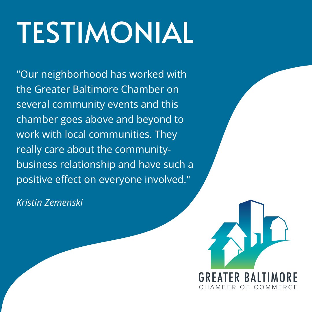 Our goal is to help other businesses do business! Thanks for the kind words, Kristin. 
#Reviews #ChamberOfCommerce #ChamberReview #Baltimore