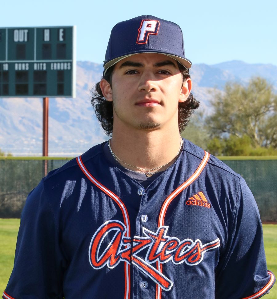 PimaAthletics's tweet photo. Congrats to Aztecs @BaseballPima INF/UTL Gage Mestas @gagesmestas named 2nd Team All-ACCAC. He led the Aztecs with 202 at-bats, 71 hits and 31 stolen bases. He also had 52 runs scored and 34 RBIs. Photos by Stephanie van Latum and Ben Carbajal. #PimaBaseball #AztecTough https://t.co/BaivJ4zd6W