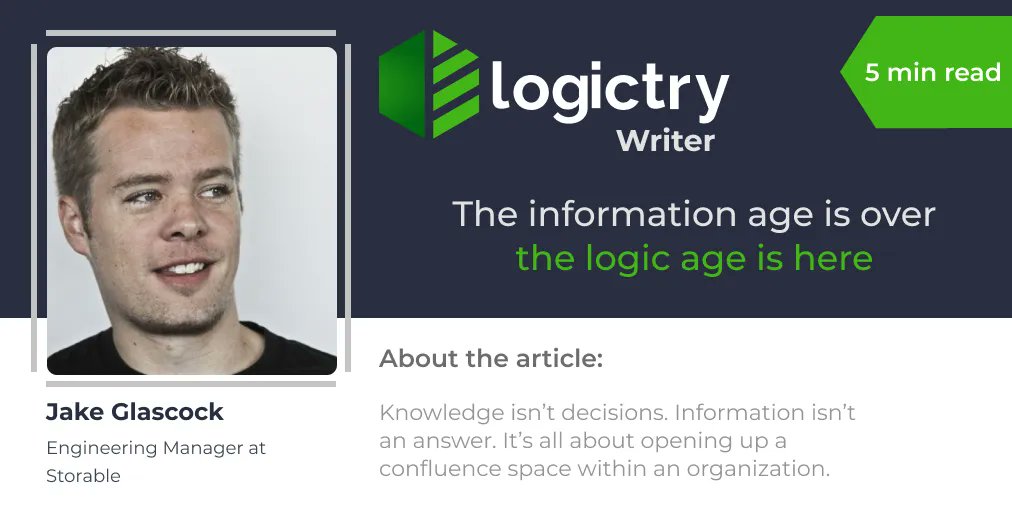 Logictry (@logictry) on Twitter photo Showcasing a Logictry champion! Read <a href="/JakeGlascock/">Jake Glascock</a> article on how organizations must open up a confluence space to be able to retain decision making knowledge.
buff.ly/3OCefst
#logicmaps #knowledgebase Showcasing a Logictry champion! Read <a href="/JakeGlascock/">Jake Glascock</a> article on how organizations must open up a confluence space to be able to retain decision making knowledge.
buff.ly/3OCefst
#logicmaps #knowledgebase