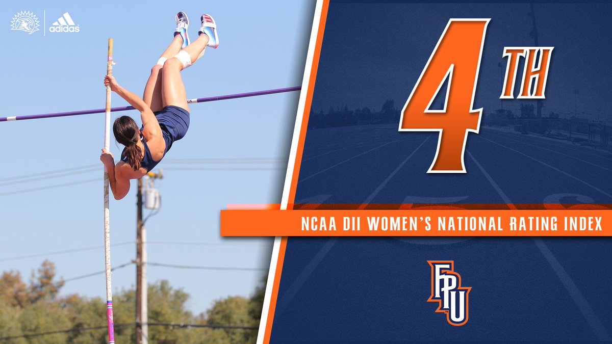 FPUtrack's tweet photo. 📈 | A strong weekend at the PacWest Conference Championships moves us into fourth in the nation! 

More | https://t.co/5D2L8QIuiJ

#TeamFPU | #BackTheBirds https://t.co/uNt1ub7QOF