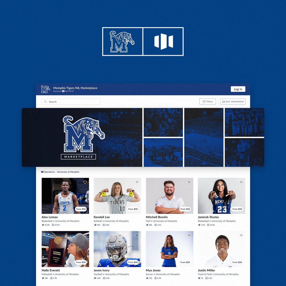Introducing the official Memphis Tigers NIL Marketplace, powered by <a href="/opendorse/">Opendorse</a>!

It's easier than ever to connect with Tiger student-athletes. 

It's all part of what we make available to our student-athletes through our <a href="/MemphisMaximUM/">MaximUM</a> NIL program.

➡️ gotigersgo.me/Marketplace