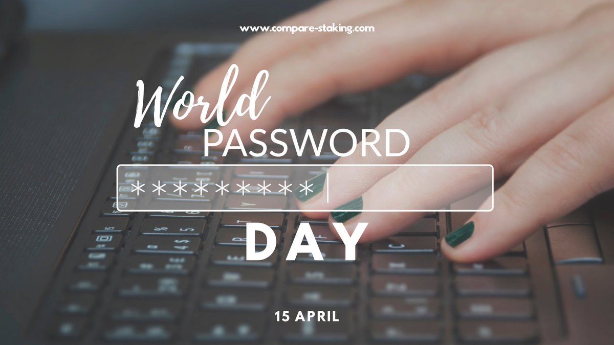 CompareStaking's tweet photo. Today is #worldpasswordday! Did you know a cryptocurrency wallet's seed phrase is one of the strongest passwords in the world?

#cryptocurrency #seedphrase #passwordday #CyberSecurity https://t.co/ciP3wIeluJ