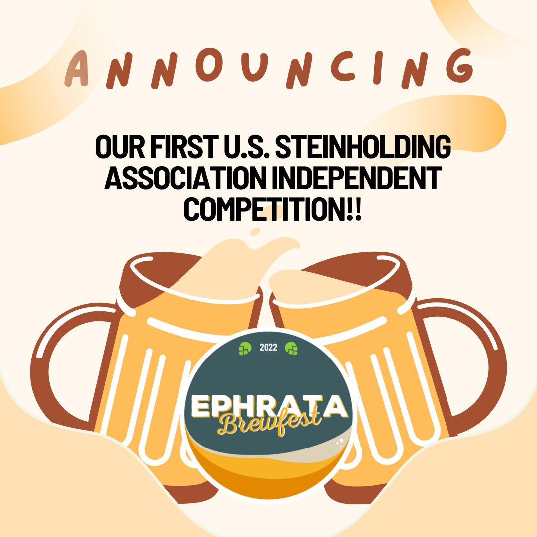 This year's Brewfest will feature our first U.S. Steinholding Competition! Do you have what it takes? Find out by visiting ephratabrewfest.org. #EphrataBrewfest <a href="/Steinholding/">US Steinholding</a>