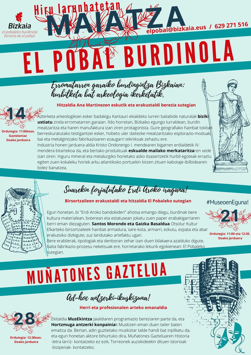 elpobal's tweet photo. Maiatzeko jarduerak martxan! 🙋
Tartetxo bat egin zuen agendan eta anima zaitezte!
#hitzaldi #MusEkintza #antzerki #birsortze #ola 

Las actividades de mayo, ¡en marcha! 🙋‍♀️
Haced hueco en vuestra agenda y ¡animaos!
#conferencia #teatro #recreación #fragua #Muñatones https://t.co/r5vXI8rBBa
