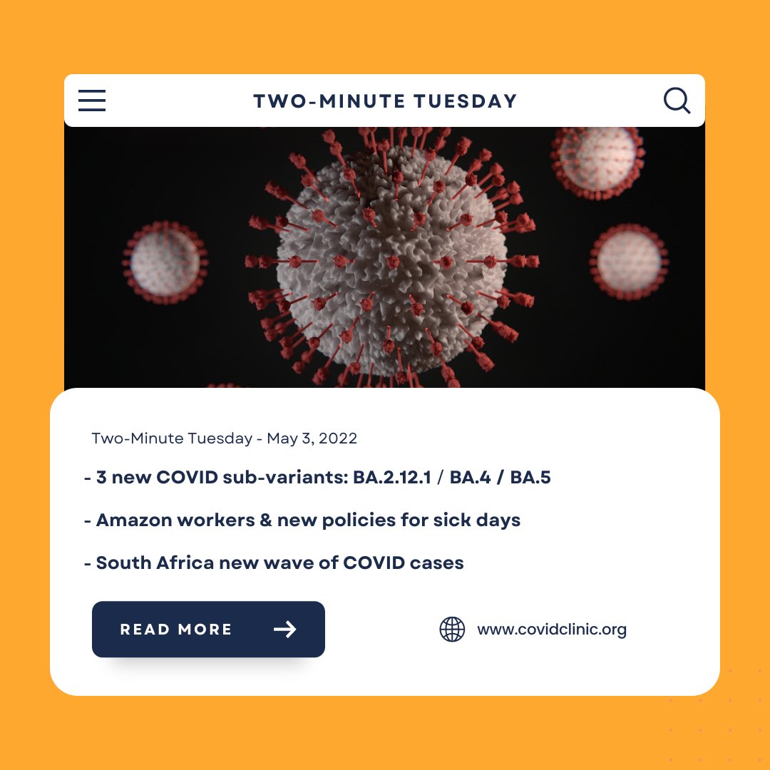 Covid Clinic on Twitter "Unfortunately, there are new subvariants