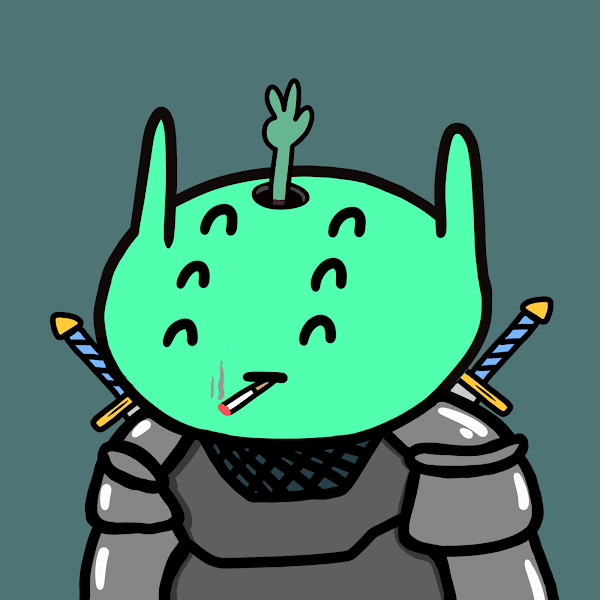 Just sniped this qt off the floor <a href="/alienfrens/">alien frens</a> <a href="/_masoncrowe/">mason</a> ❤️ 

Alien fren #8444
Ninja Clothes 2%
Come in Peace Hat 1%

Is #frenfollowfren still a thing?