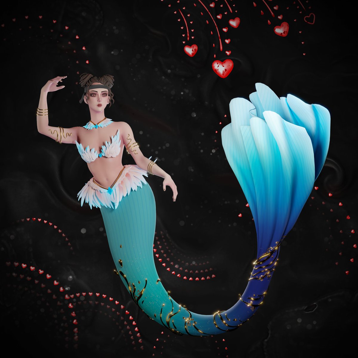 3 FREE MINT spots for this pretty MPLC #1108🧜‍♀️ 

Winners will only pay the Mermaid NFT mint TX gas fee.

To enter: 
1️⃣Like &amp; RT
2️⃣Mention 3 Merfrens 

Winners in 48 hours