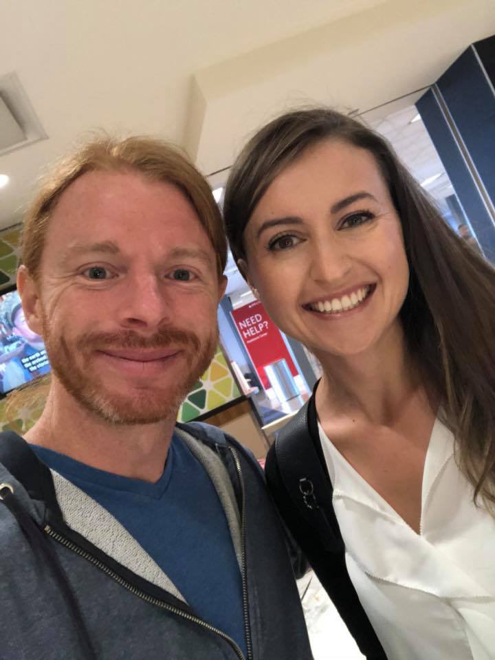 The time I met a famous person in the airport. I was nervous and my hands were so shaky that @AwakenWithJP offered to take the selfie. 😅