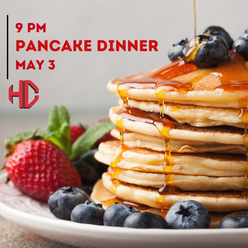 HC_BigSpring's tweet photo. You may not be hungry now but when the evening snack-attack hits you'll be glad we're doing a pancake second dinner at 9 pm! #hcgetinvolved https://t.co/8j1TVvPucP