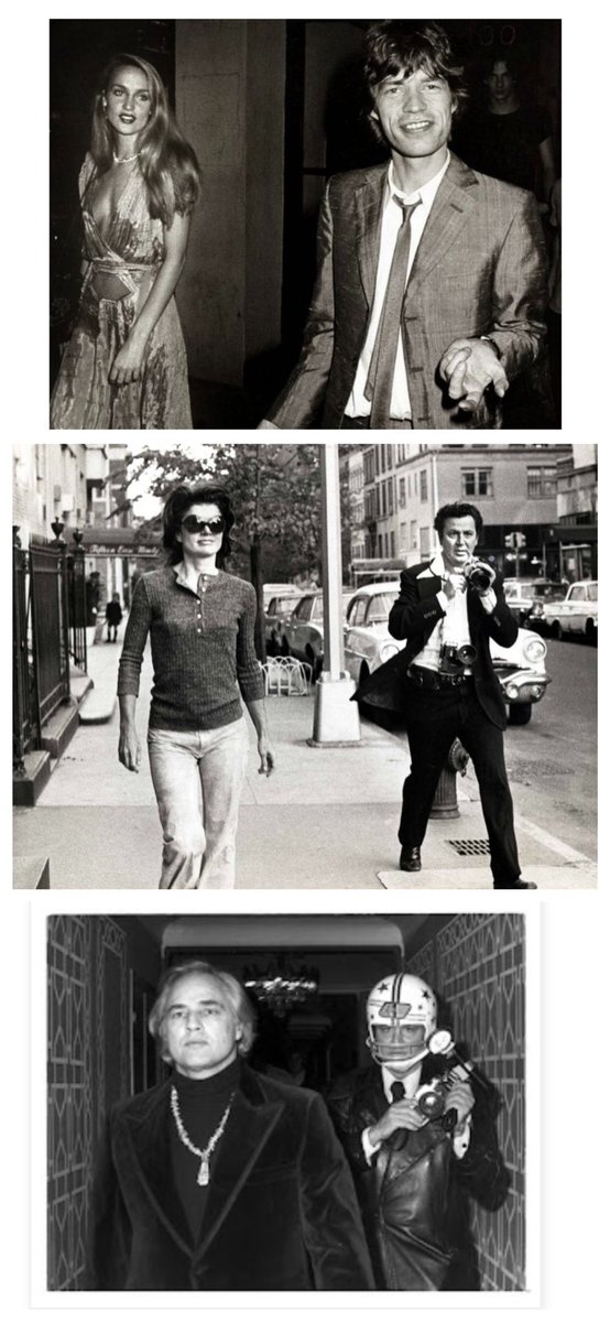 #JonGalella los retrató a todos por la calle. Marlon Brando lo zurró, así que iba con casco. Ha muerto con 91 años y un archivo brutal 🖤 #DEP