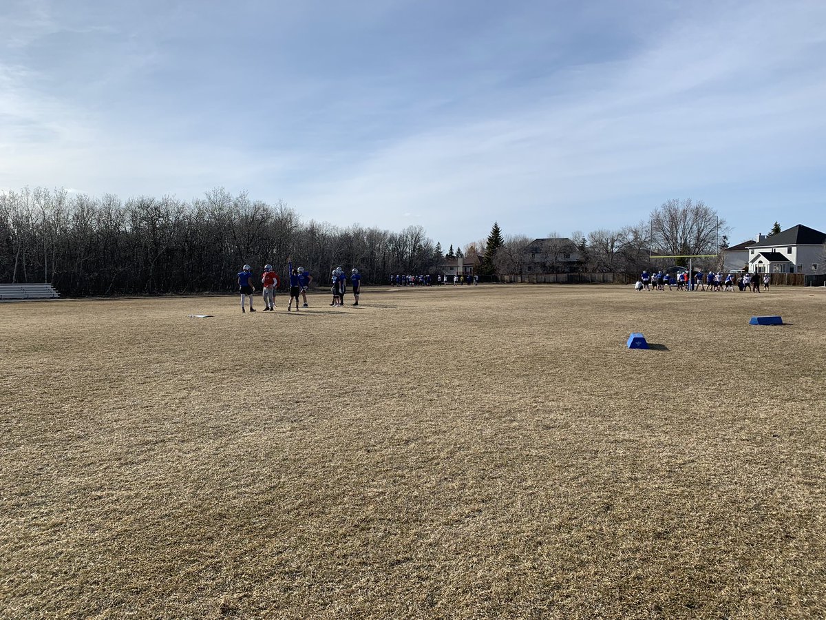 Gym workouts were great, but nothing like getting out on the field on a sunny evening! <a href="/The_WHSFL/">The WHSFL</a>