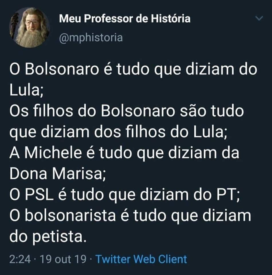 DilmaResiste's tweet photo. Esse é um tweet perfeito! mostra a realidade nua e cruamente!!
#DilmaResiste
#Resistencia1488Dias #I3rasilTercaSDV #Vagabundociata #DerrubaOsVetosAlmg #EuApoioCPIdoMEC #BolsonaroN...
https://t.co/5l5WTSzSRu via https://t.co/Jkwn3HqpHD https://t.co/sFmPKHznVq