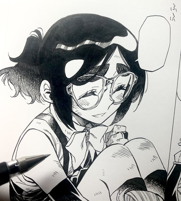 こういう顔久々に描いたかもしれない。 