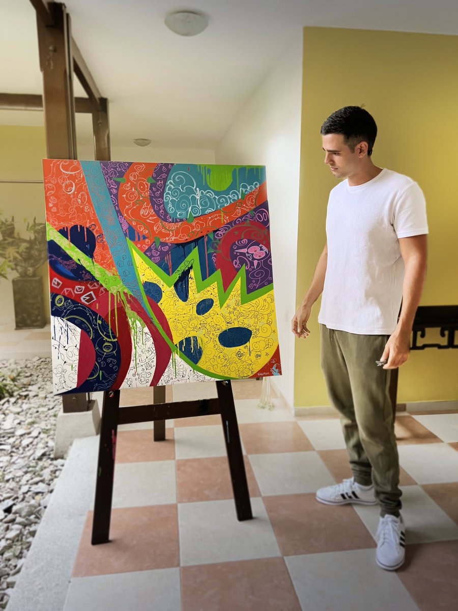 eggmini92's tweet image. While painting this piece I learned that not every thing needs to be perfect just enjoy and flow.
Much love to you all!!!
❤️
.
#Art #painting #colors #decor #home #artist