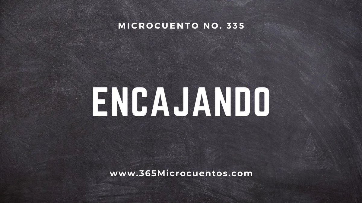 365Microcuentos's tweet photo. Microcuento No. 335

Encajando

Léelo en: https://t.co/ra1pz8bqW3 https://t.co/Ofw5xAnlW9