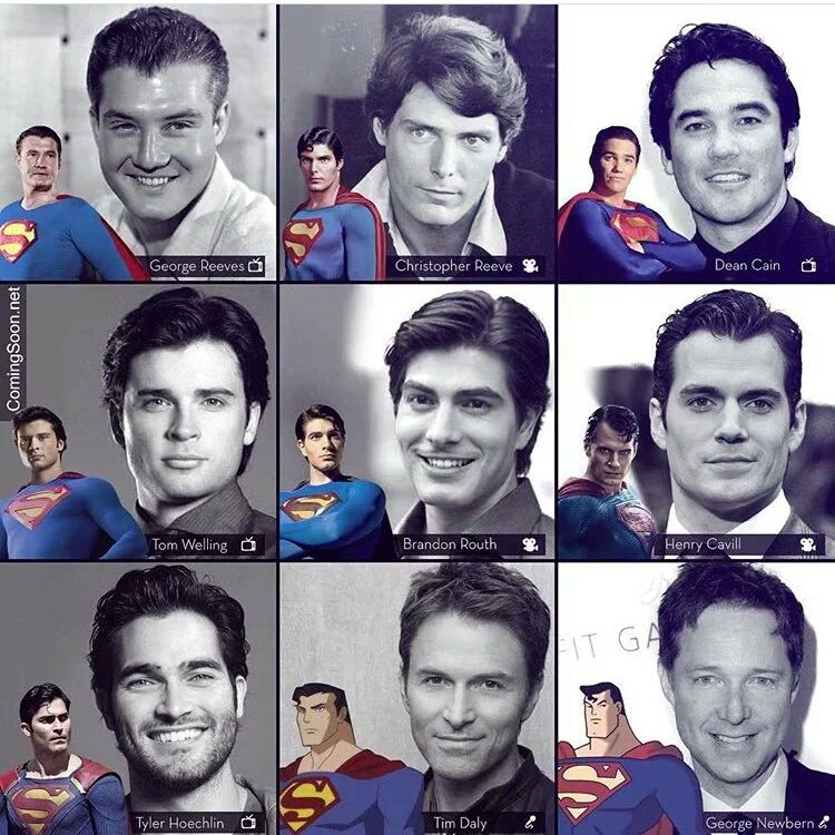 NHydier's tweet photo. Here is all the great Superman actors together. #GeorgeReeves #ChristopherReeve #DeanCain #TomWelling #BrandoRouth #HenryCavill #TylerHoechlin #TimDaily https://t.co/4yifzr4mD2