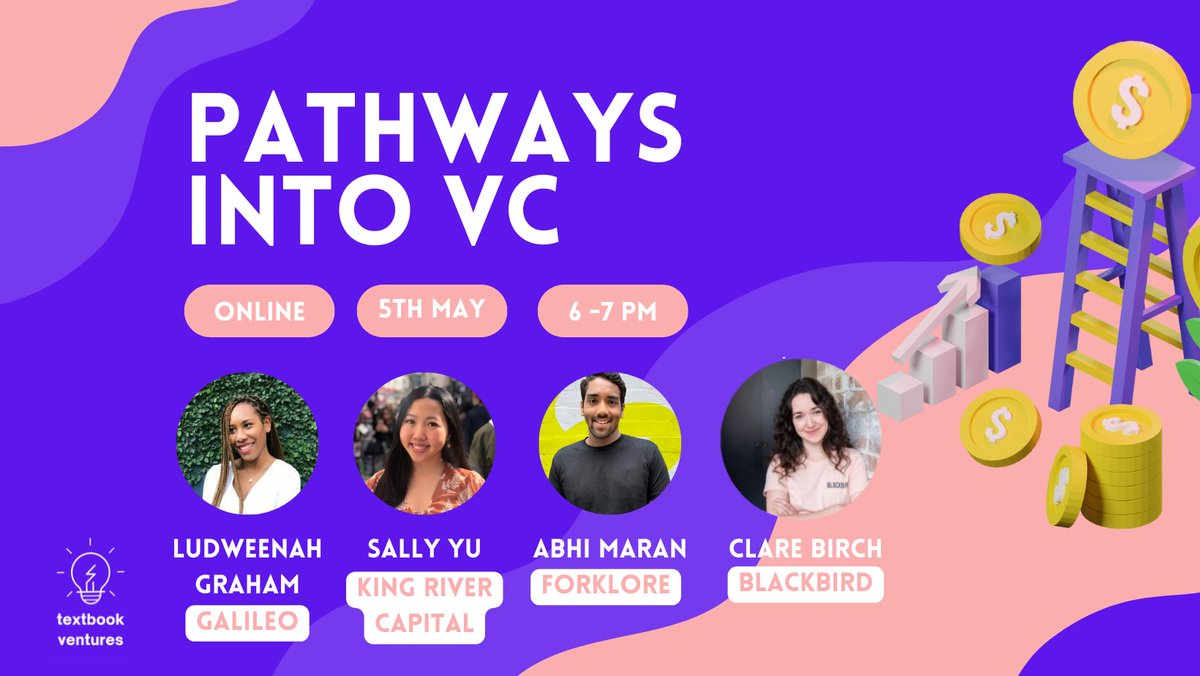 Folklore Ventures (@folklorevc) on Twitter photo If you're thinking about breaking into VC, join our friends <a href="/tb_ventures/">Textbook Ventures</a> this Thursday to hear from @AbhishekM__10 alongside <a href="/clarejtbirch/">clare ❤️🔥</a>, <a href="/Luddy___/">Luddy Graham 🔮</a> and <a href="/explorersal/">sally 🌸🇦🇺🇭🇰</a> about their paths💫
Register: bit.ly/3MFmZfA If you're thinking about breaking into VC, join our friends <a href="/tb_ventures/">Textbook Ventures</a> this Thursday to hear from @AbhishekM__10 alongside <a href="/clarejtbirch/">clare ❤️🔥</a>, <a href="/Luddy___/">Luddy Graham 🔮</a> and <a href="/explorersal/">sally 🌸🇦🇺🇭🇰</a> about their paths💫
Register: bit.ly/3MFmZfA