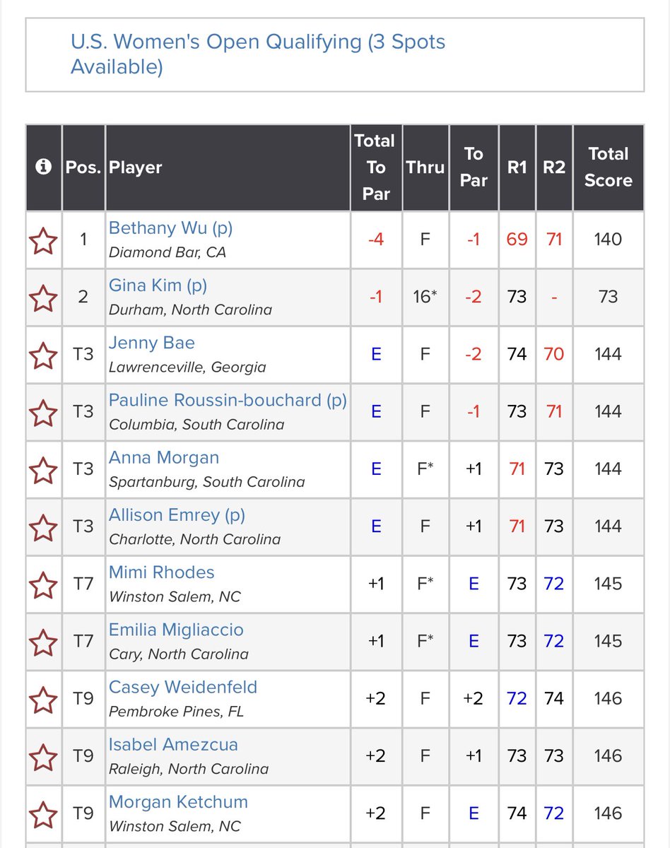 ReaganGirlsGolf's tweet image. @wsfcschools @RRHSAthletics Senior Morgan Ketchum and future @HokiesWGolf  finished t9, only 2 strokes from qualifying for the US Womens Open! Ketchum finished ahead of 8 professional golfers.
#WeBuildChampions
