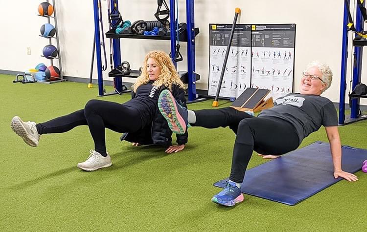 Are you looking to improve your golf game?
Our personal trainer Aireann Todd Mitchell  is now a certified Golf Fitness Specialist!  She can help you improve your golf swing, increase your club head speed, bolster driving distance, and reduce the chance of lower-back injuries.