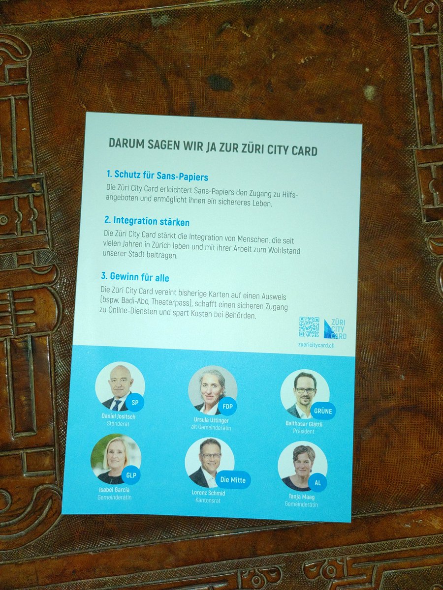 Wie sympathisch ist es eigentlich, das so viele Parteien geschlossen hinter diesem wichtigen Anliegen stehen?! I like! #zuericitycard