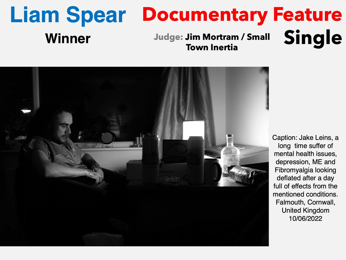 DOCUMENTARY FEATURE Category - judged by <a href="/JAMortram/">Jim Mortram</a> Small Town Inertia | Congratulations to Liam Spear | WINNER  | Documentary Feature Single
#pressawards2022 #photography