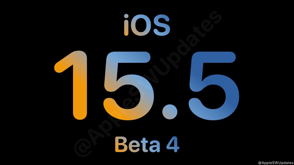 iSWUpdates's tweet image. iOS 15.5 Public Beta 4 (19F5070b) has been released. #iOS155 #iOS155PublicBeta4