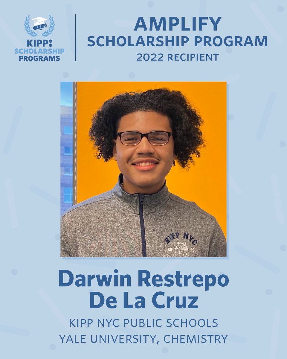 KIPPNYC's tweet photo. Congratulations to our newest #AmplifyScholars! Darwin Restrepo De La Cruz and Arison Cruz will receive financial support and will be paired with a mentor to ensure that they thrive during their college journeys and beyond!
#AmplifyScholarsCohort! #KIPPMovingForward https://t.co/tVzj0R11W1