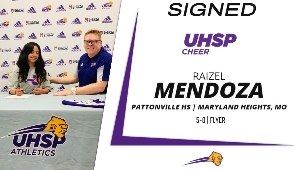 UHSPEutectics's tweet photo. UHSP Cheer has signed Raizel Mendoza of Maryland Heights, Mo., for 2022-23!
https://t.co/fPVeQBqOCR
#EutsCheer #UHSPAthletics #WelcomeToUHSP @stluhspcheer @Itz_.raizel https://t.co/SosBV8jGD2