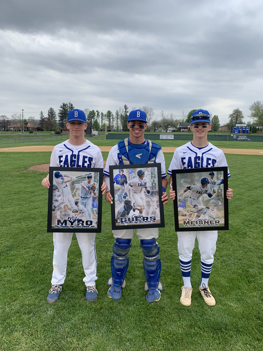 BMSDAthletics's tweet photo. Congrats to our Senior Baseball Players. Best of Luck in your future endeavors. @GavinGuers @ConnorMeis @MikeyMyro https://t.co/kFJptNz3Lw
